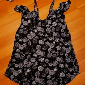 Torrid Floral Cold Shoulder Swim Cover-up